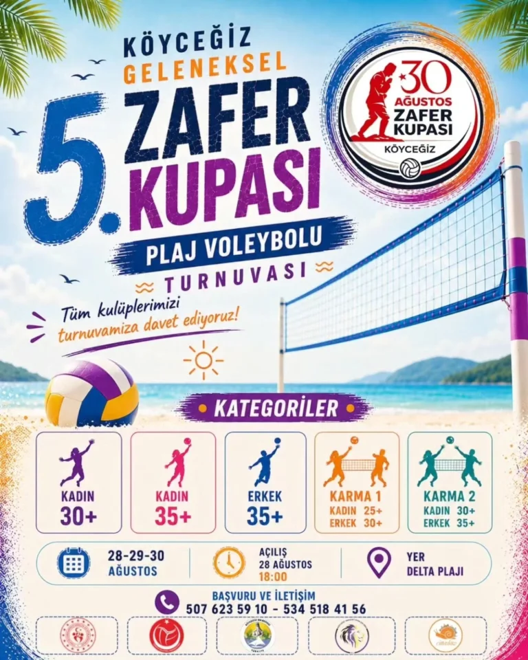 Köyceğiz 30 Ağustos Zafer Kupası Turnuvası Başlıyor