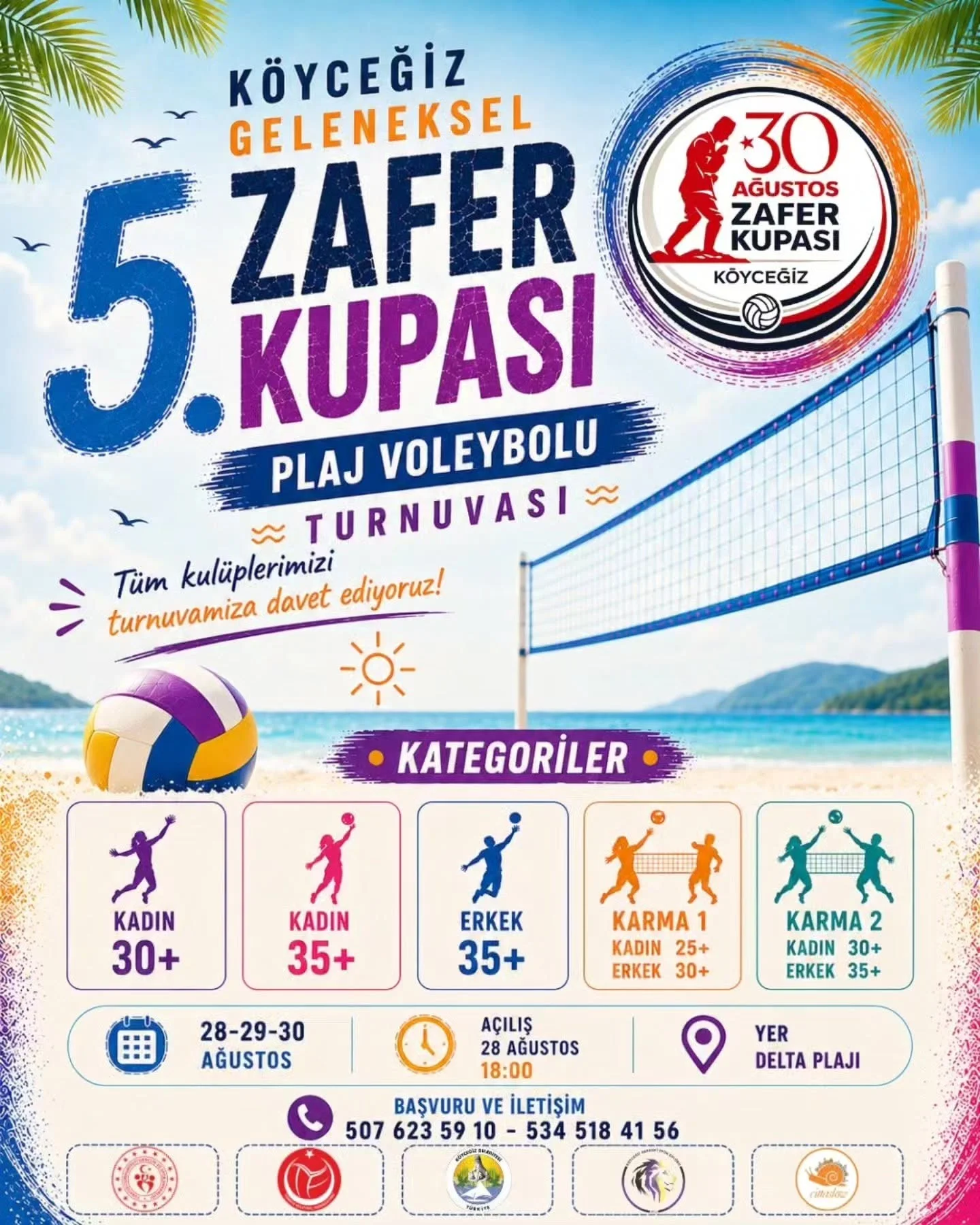 Köyceğiz 30 Ağustos Zafer Kupası Turnuvası Başlıyor