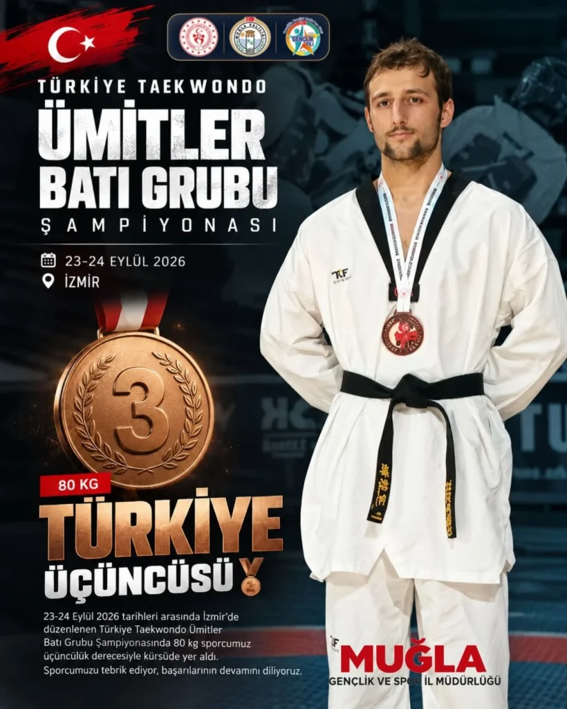 Semih Karabacak’tan Taekwondoda Türkiye Üçüncülüğü